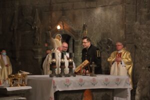 Prezes Paweł Nowak składa życzenia arcybiskupowi Markowi Jędraszewskiemu