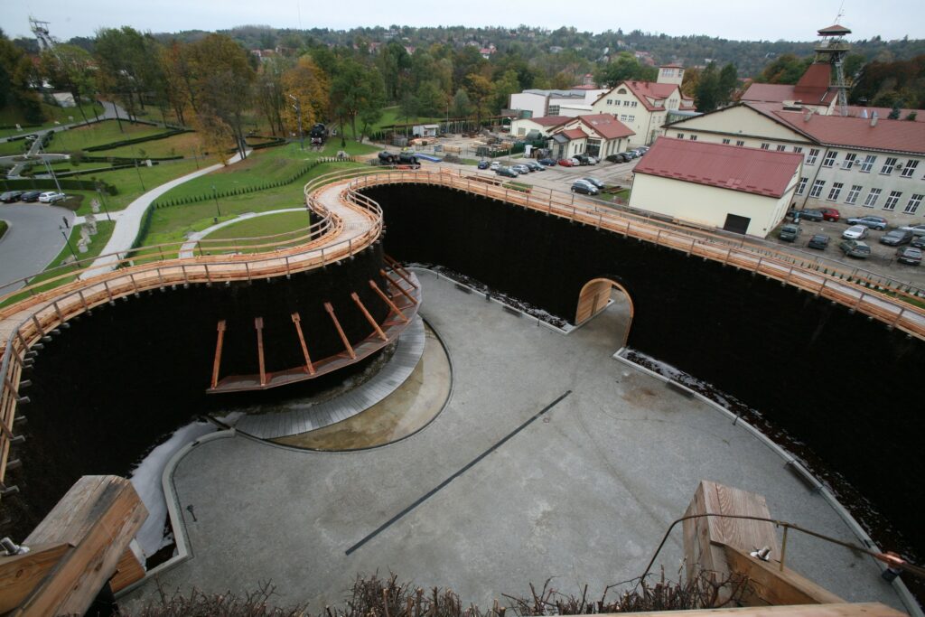 tęznia kopalni widok z góry wieliczka