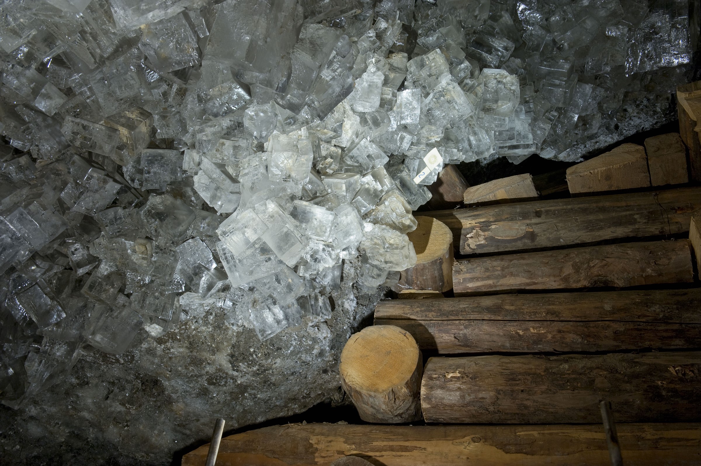 Fragment Groty Kryształowej w wielickiej kopalni