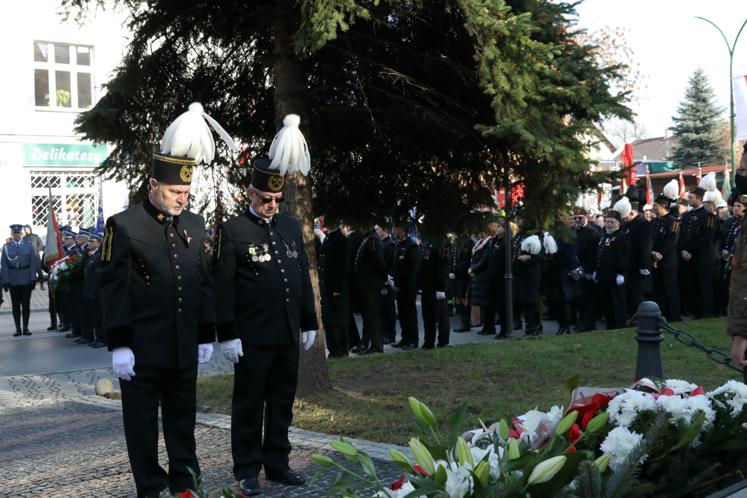 Składanie kwiatów przez Prezesów spółek zależnych kopalni