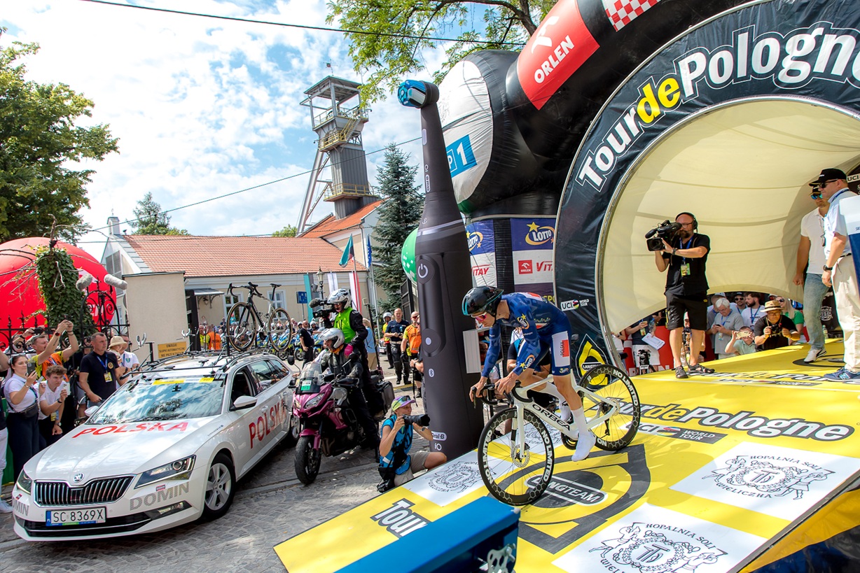 Tour de Pologne 2025 pod Kopalnią Soli "Wieliczka"
