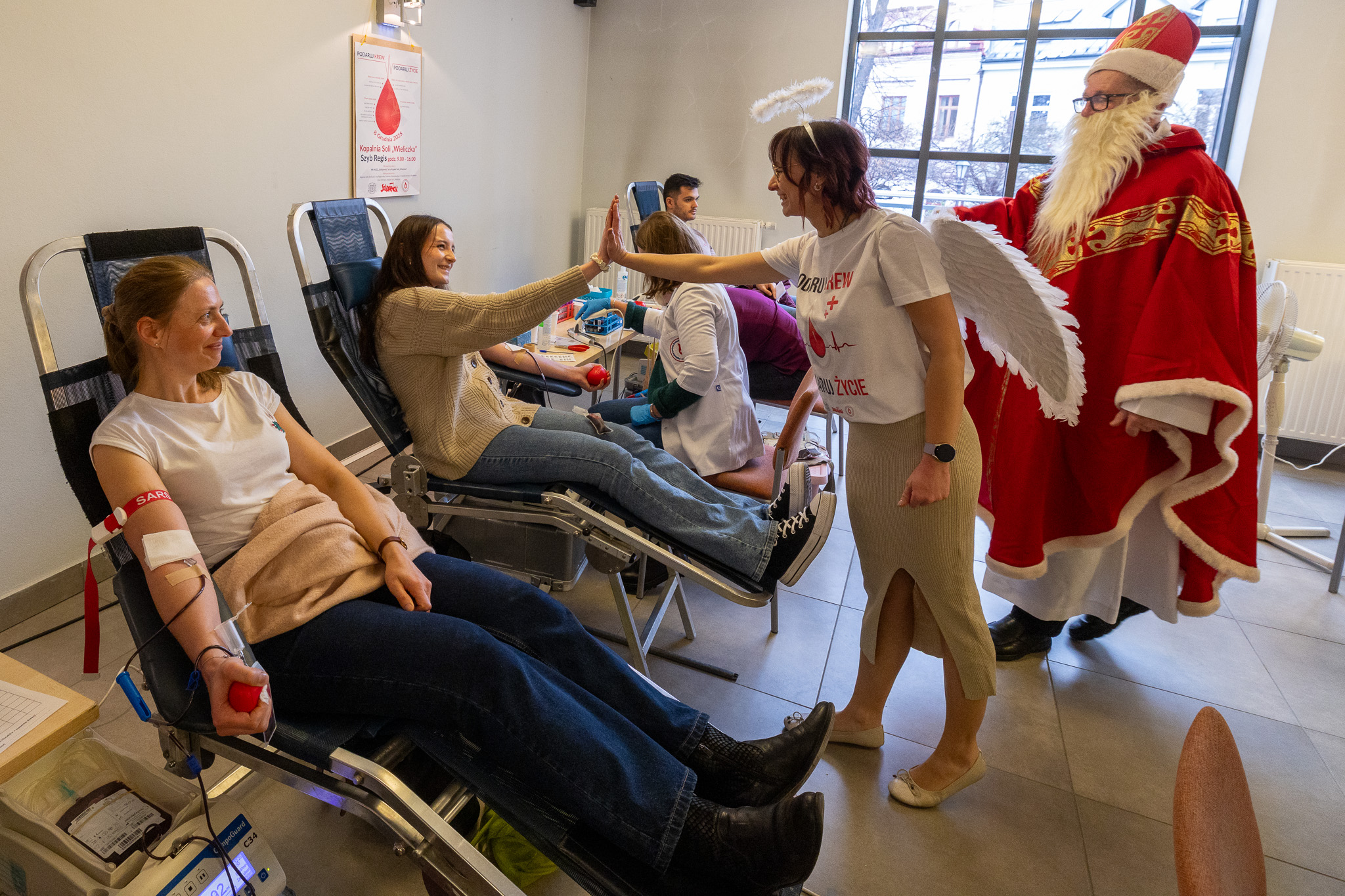 Krwiodawcy w nadszybiu szybu Regis