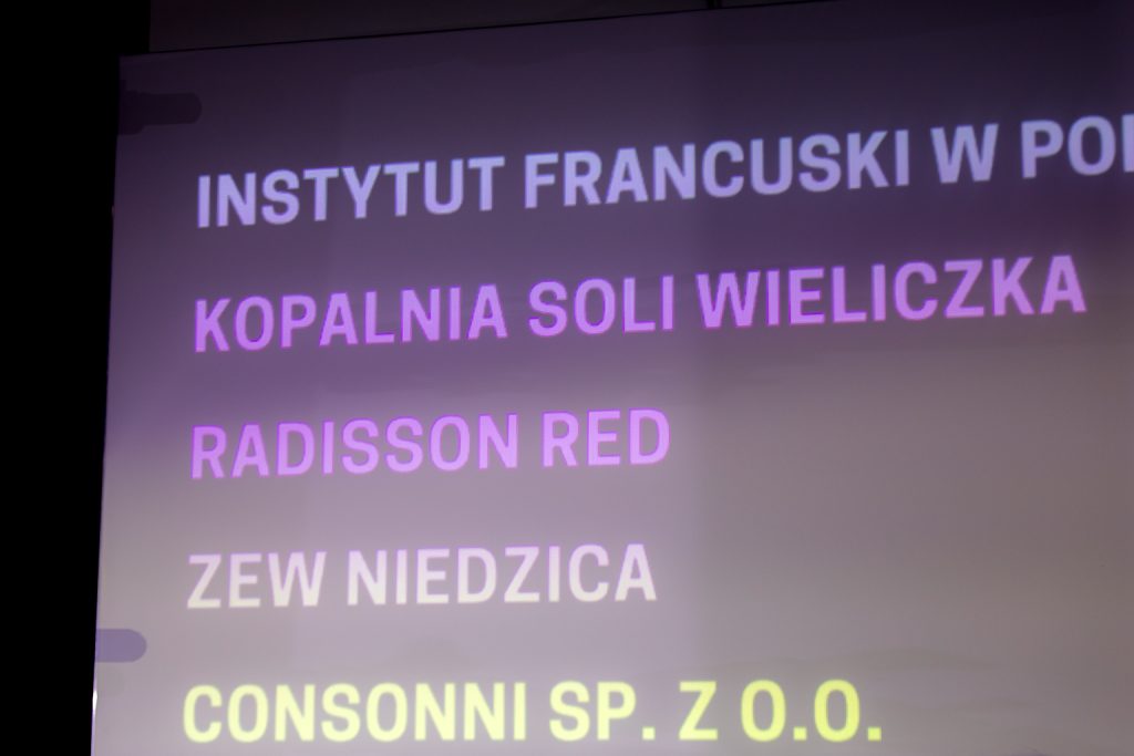 Slajd na ekranie: lista nagrodzonych