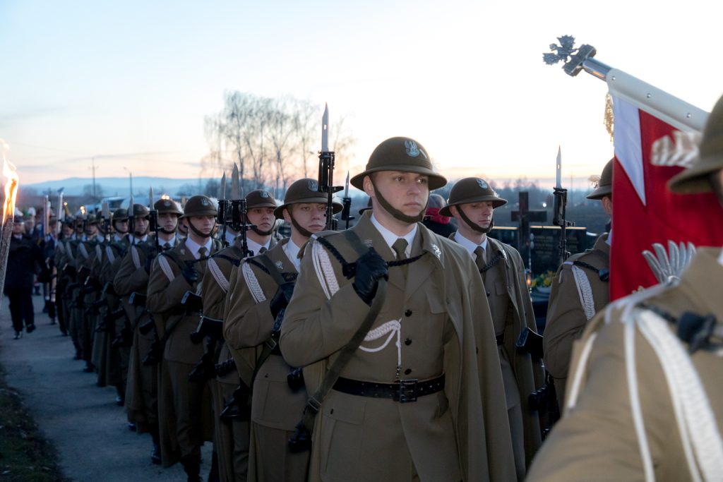 Podhalańczycy w galowych mundurach