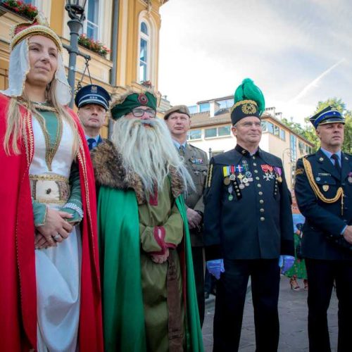 Korowód z udziałem górników Kopalni Soli “Wieliczka”